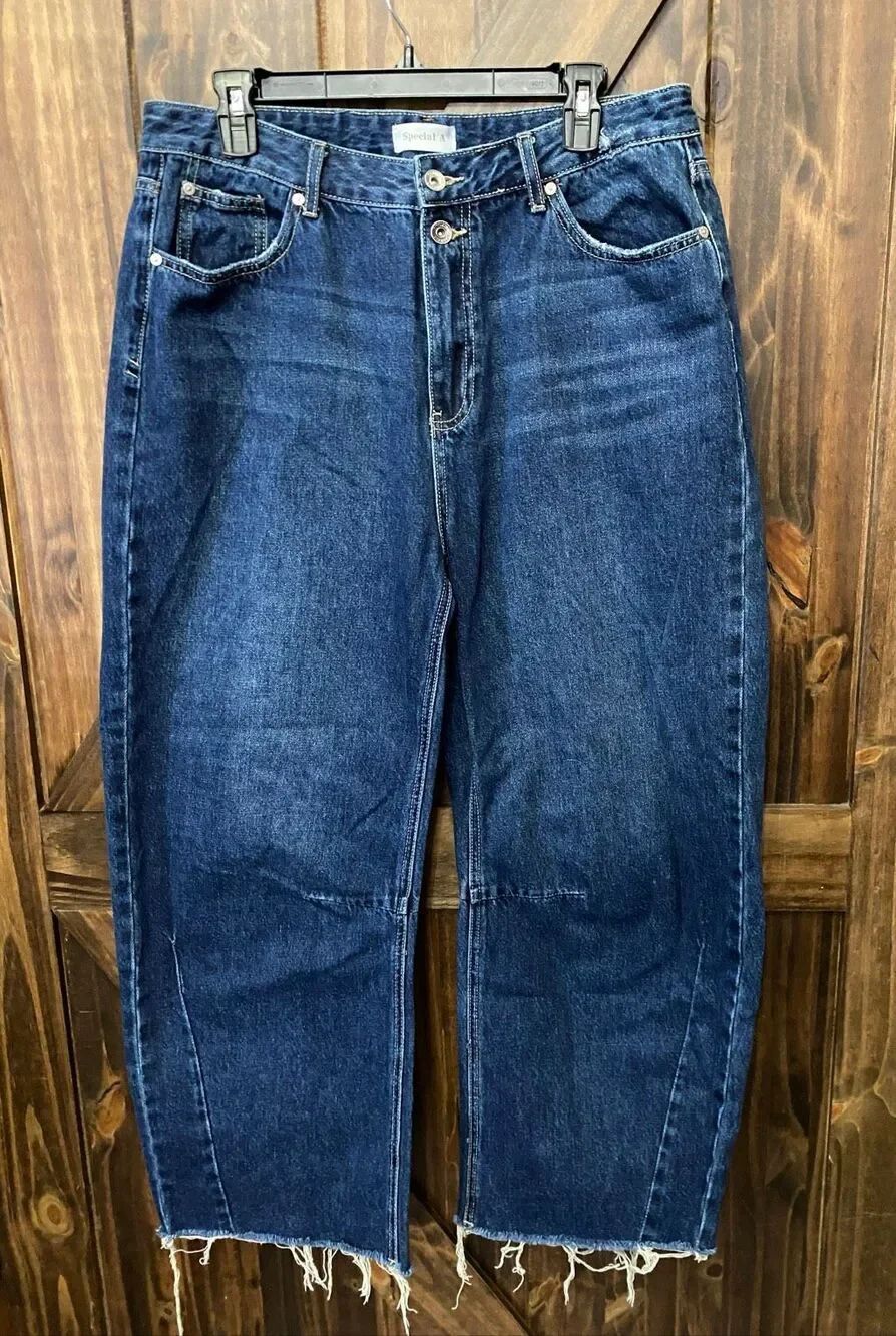Special A Womens Barrel Style Jeans Juniors Size 15 Waist 17”